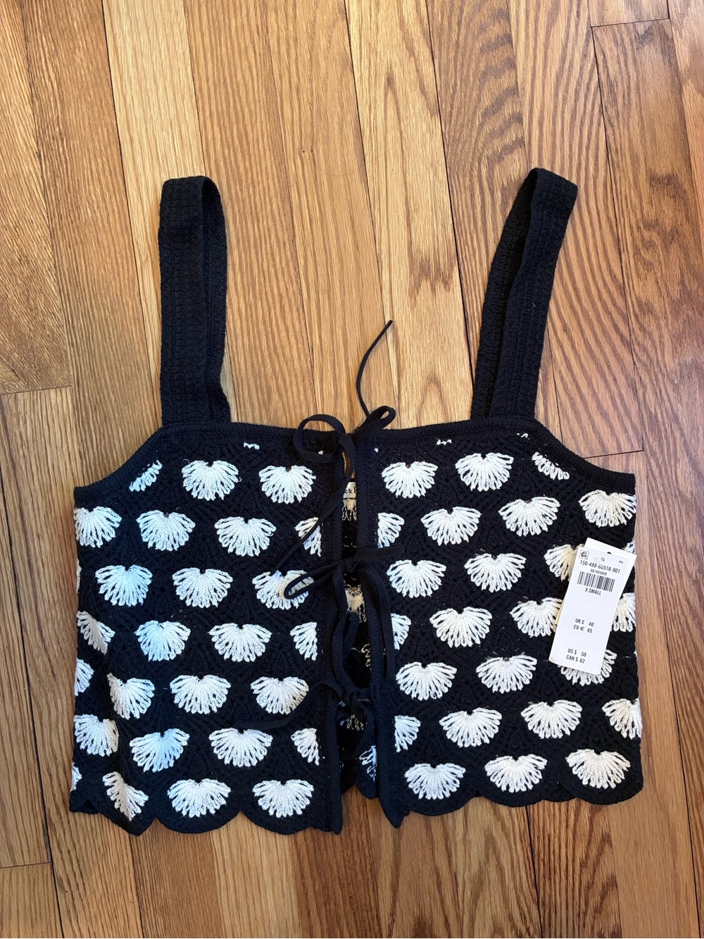 NWT Abercrombie and Fitch Black Cropped Knit Tank